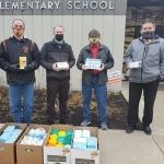 Massillon Lions donate PPE to local elementary school.